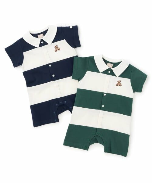 petit main / プティマイン ロンパース | 切り替えラガーカバーオール | 詳細9