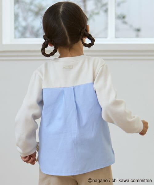 petit main / プティマイン Tシャツ | 【アニメちいかわ】お顔モチーフ長袖Tシャツ | 詳細1