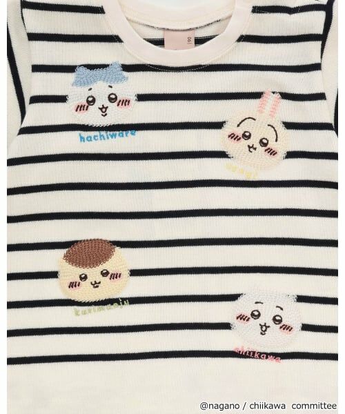 petit main / プティマイン Tシャツ | 【アニメちいかわ】お顔モチーフ長袖Tシャツ | 詳細16