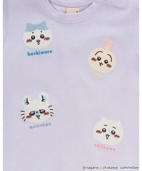 petit main / プティマイン Tシャツ | 【アニメちいかわ】お顔モチーフ長袖Tシャツ | 詳細17