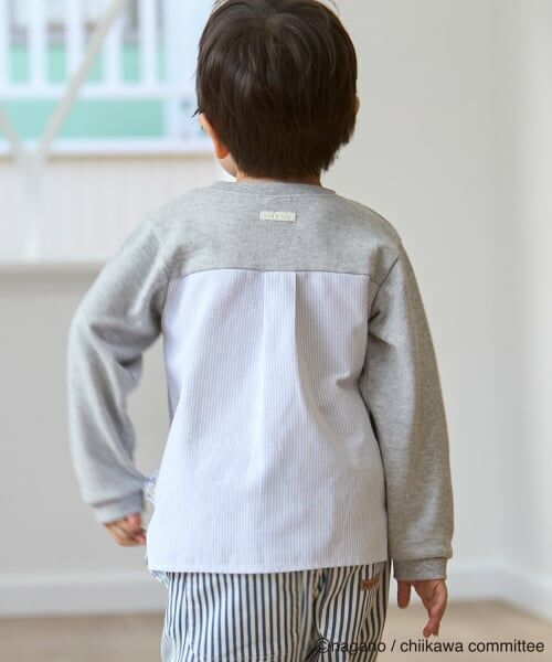 petit main / プティマイン Tシャツ | 【アニメちいかわ】お顔モチーフ長袖Tシャツ | 詳細4