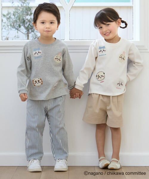 petit main / プティマイン Tシャツ | 【アニメちいかわ】お顔モチーフ長袖Tシャツ | 詳細6