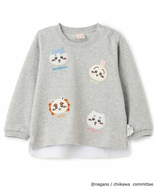 petit main / プティマイン Tシャツ | 【アニメちいかわ】お顔モチーフ長袖Tシャツ | 詳細8