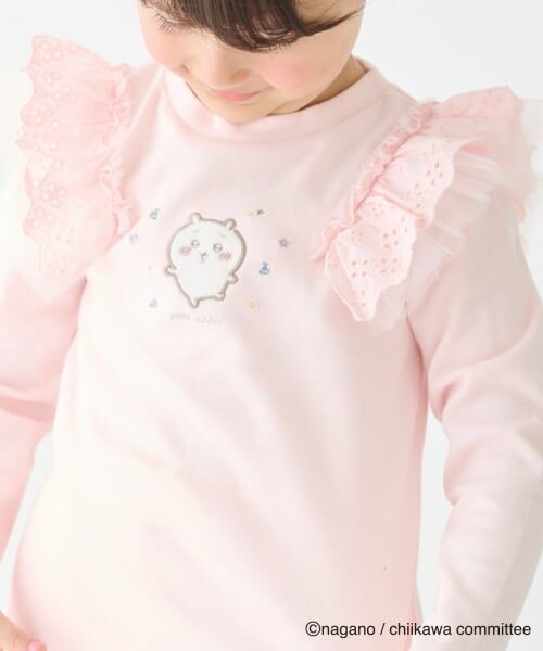 petit main / プティマイン Tシャツ | 【アニメちいかわ】肩フリル長袖Tシャツ | 詳細1