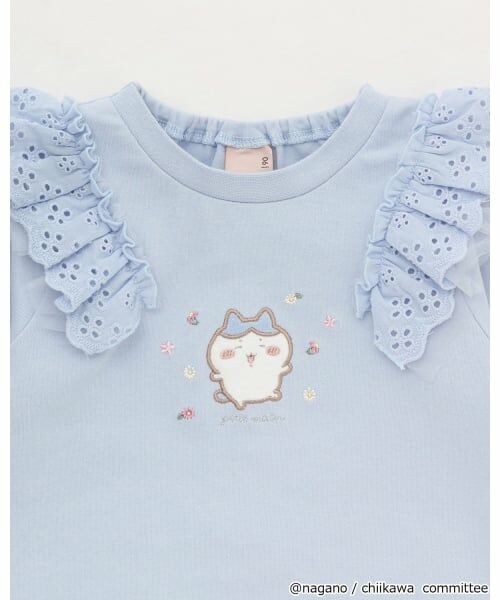 petit main / プティマイン Tシャツ | 【アニメちいかわ】肩フリル長袖Tシャツ | 詳細11