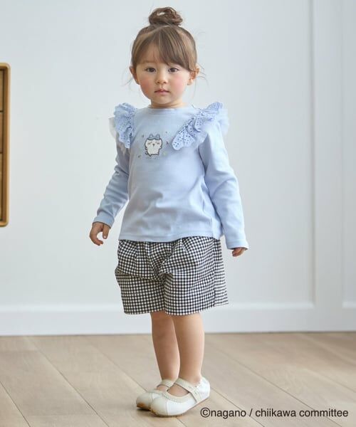 petit main / プティマイン Tシャツ | 【アニメちいかわ】肩フリル長袖Tシャツ | 詳細4