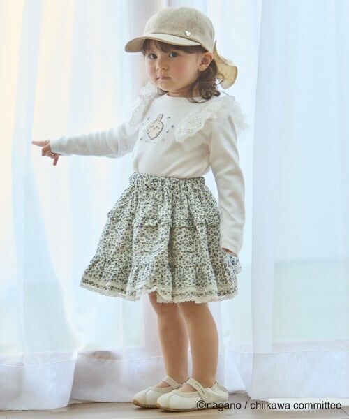 petit main / プティマイン Tシャツ | 【アニメちいかわ】肩フリル長袖Tシャツ | 詳細6