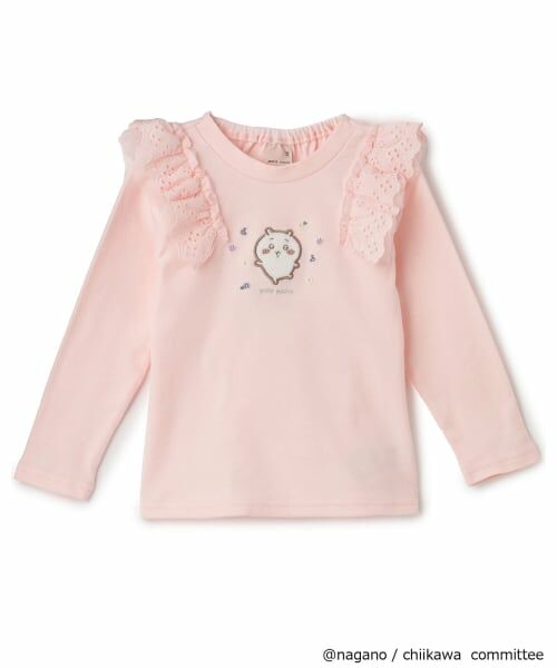 petit main / プティマイン Tシャツ | 【アニメちいかわ】肩フリル長袖Tシャツ | 詳細8