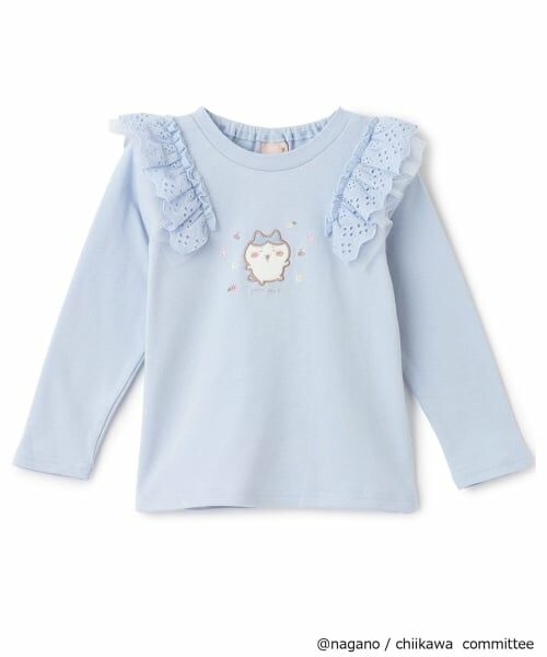 petit main / プティマイン Tシャツ | 【アニメちいかわ】肩フリル長袖Tシャツ | 詳細9