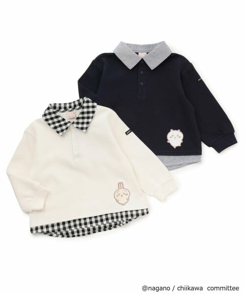 petit main / プティマイン Tシャツ | 【アニメちいかわ】シャツドッキング長袖Tシャツ | 詳細11