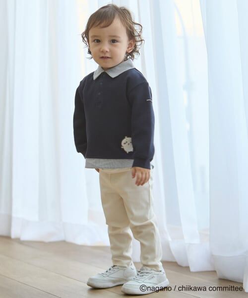 petit main / プティマイン Tシャツ | 【アニメちいかわ】シャツドッキング長袖Tシャツ | 詳細3