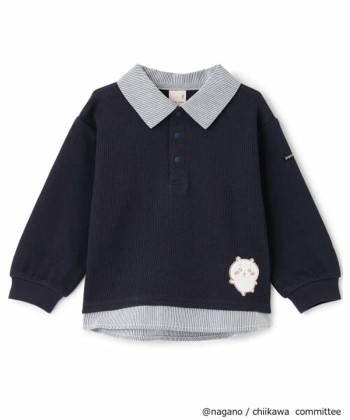 petit main / プティマイン Tシャツ | 【アニメちいかわ】シャツドッキング長袖Tシャツ | 詳細4