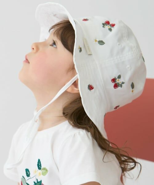 petit main / プティマイン ハット | 【遮熱】刺しゅうバケットハット | 詳細1