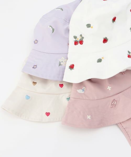 petit main / プティマイン ハット | 【遮熱】刺しゅうバケットハット | 詳細19