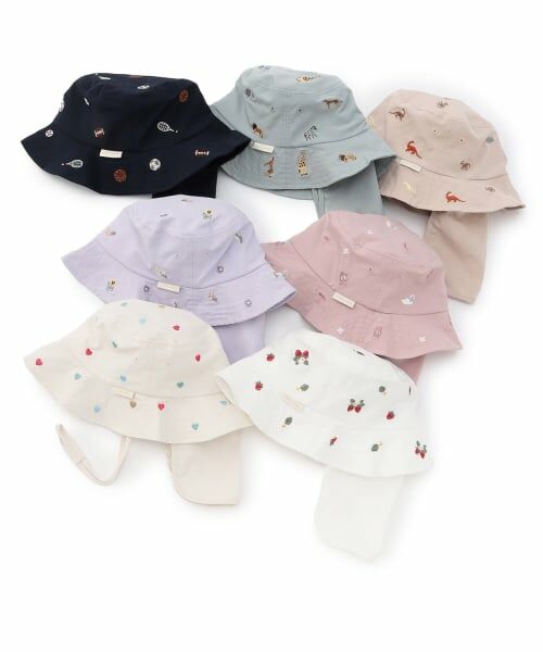 petit main / プティマイン ハット | 【遮熱】刺しゅうバケットハット | 詳細24