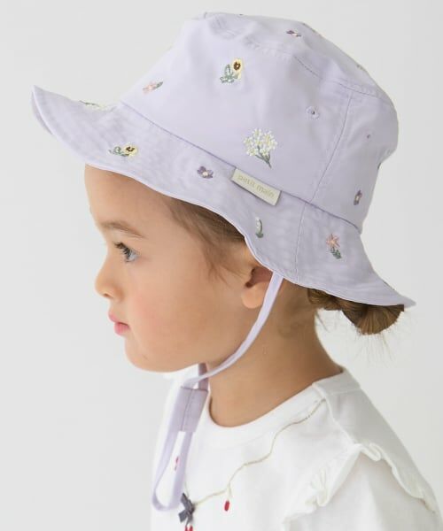 petit main / プティマイン ハット | 【遮熱】刺しゅうバケットハット | 詳細4