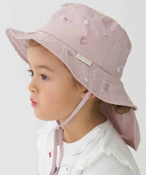 petit main / プティマイン ハット | 【遮熱】刺しゅうバケットハット | 詳細5