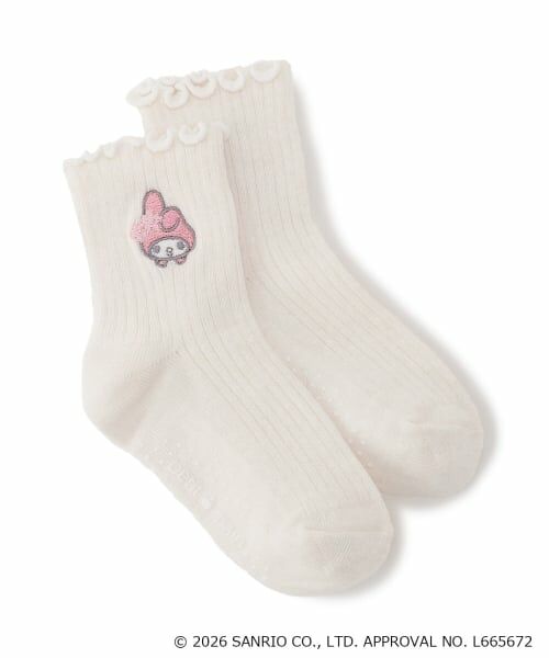 petit main / プティマイン ソックス | 【サンリオキャラクターズ】】刺しゅうソックス(アイボリー)
