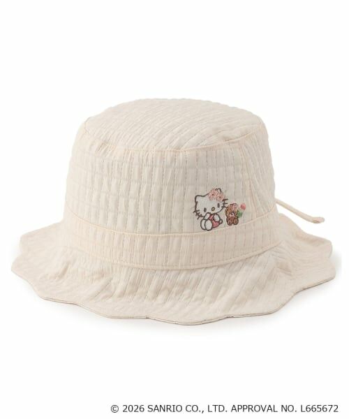 petit main / プティマイン ハット | 【サンリオキャラクターズ】スカラップリボンハット（オフ ホワイト）