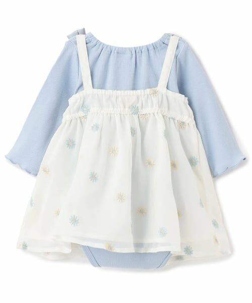 petit main / プティマイン ベビー・キッズウエア | 【リンク】花刺しゅうOPセットアップ | 詳細1