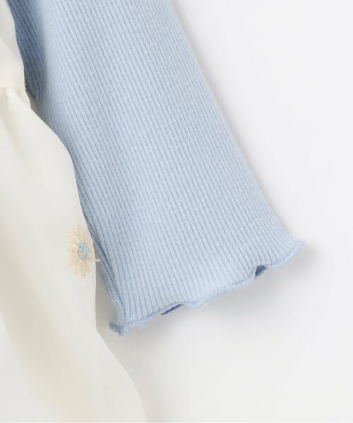 petit main / プティマイン ベビー・キッズウエア | 【リンク】花刺しゅうOPセットアップ | 詳細4