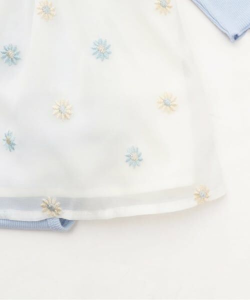 petit main / プティマイン ベビー・キッズウエア | 【リンク】花刺しゅうOPセットアップ | 詳細5
