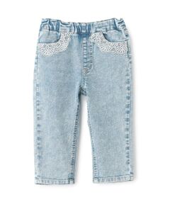 petit main / プティマイン その他パンツ | 【リンク】レースデニムパンツ