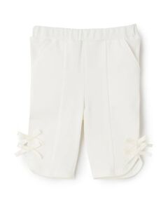 petit main / プティマイン その他パンツ | 【防汚加工/スマイル】7分リボンパンツ