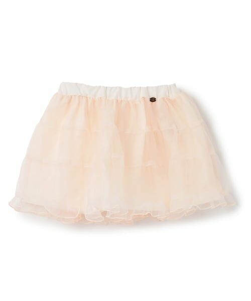 petit main / プティマイン ミニ・ひざ丈スカート | チュールスカート（ライト ピンク）