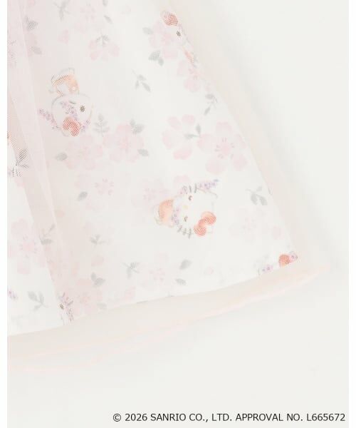 petit main / プティマイン Tシャツ | 【サンリオキャラクターズ】花柄チュールドッキングTシャツ | 詳細12