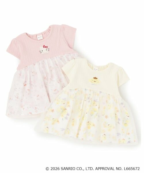 petit main / プティマイン Tシャツ | 【サンリオキャラクターズ】花柄チュールドッキングTシャツ | 詳細17