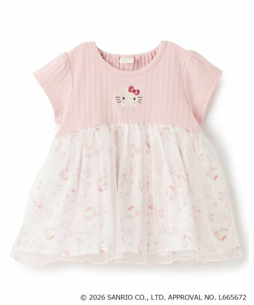 petit main / プティマイン Tシャツ | 【サンリオキャラクターズ】花柄チュールドッキングTシャツ | 詳細6