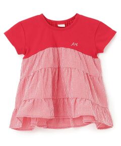 petit main / プティマイン Tシャツ | 【リンク】ドッキングティアードTシャツ