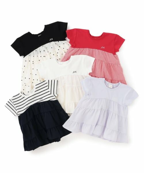 petit main / プティマイン Tシャツ | 【リンク】ドッキングティアードTシャツ | 詳細7