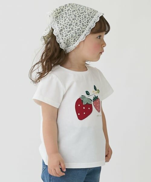 petit main / プティマイン Tシャツ | アップリケアソートTシャツ | 詳細9