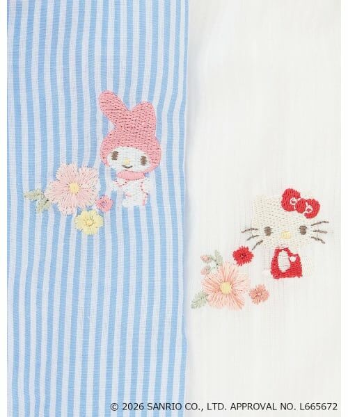petit main / プティマイン ミニ丈・ひざ丈ワンピース | 【サンリオキャラクターズ】刺しゅうパフワンピース | 詳細11