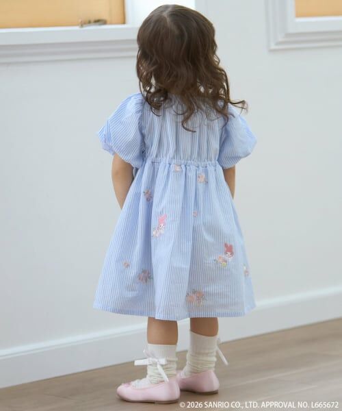 petit main / プティマイン ミニ丈・ひざ丈ワンピース | 【サンリオキャラクターズ】刺しゅうパフワンピース | 詳細2