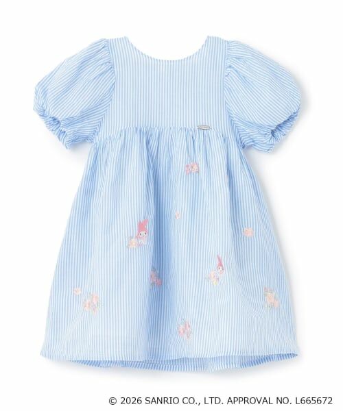 petit main / プティマイン ミニ丈・ひざ丈ワンピース | 【サンリオキャラクターズ】刺しゅうパフワンピース | 詳細4