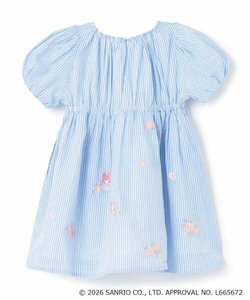 petit main / プティマイン ミニ丈・ひざ丈ワンピース | 【サンリオキャラクターズ】刺しゅうパフワンピース | 詳細5