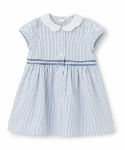 petit main / プティマイン ドレス | 【WINDRY】衿ワンピース(ブルー)