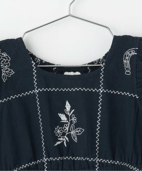 petit main / プティマイン ミニ丈・ひざ丈ワンピース | 【リンク】インド綿刺しゅうワンピース | 詳細2