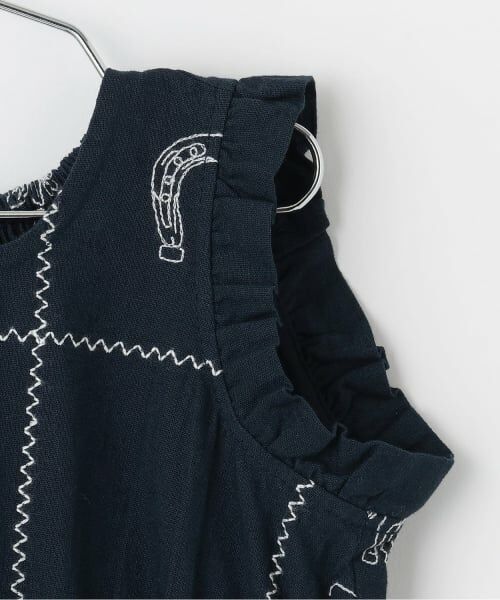 petit main / プティマイン ミニ丈・ひざ丈ワンピース | 【リンク】インド綿刺しゅうワンピース | 詳細3