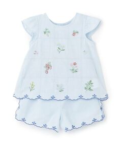 petit main / プティマイン Tシャツ | 【リンク】インド綿刺しゅうセットアップ