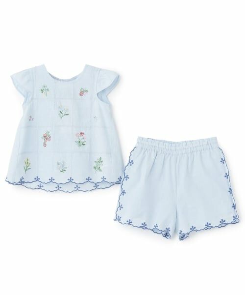 petit main / プティマイン Tシャツ | 【リンク】インド綿刺しゅうセットアップ | 詳細2