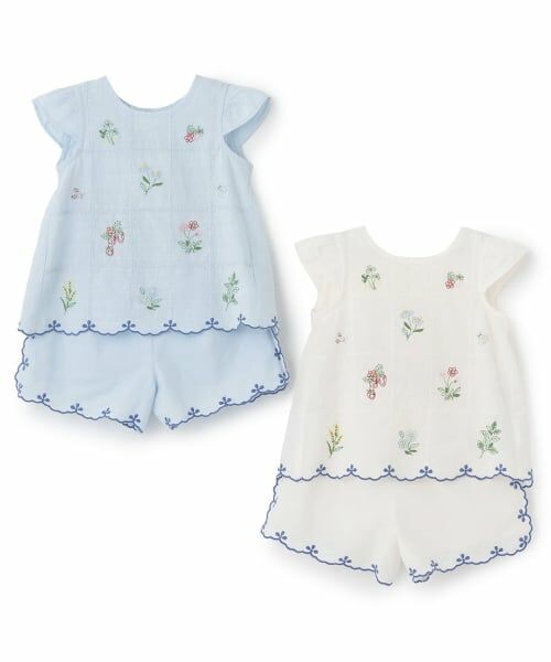 petit main / プティマイン Tシャツ | 【リンク】インド綿刺しゅうセットアップ | 詳細8