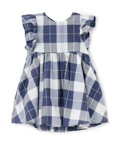 petit main / プティマイン ミニ丈・ひざ丈ワンピース | 【リンク】チェックフレアワンピース