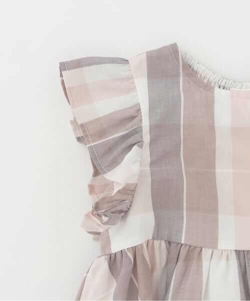 petit main / プティマイン ミニ丈・ひざ丈ワンピース | 【リンク】チェックフレアワンピース | 詳細3