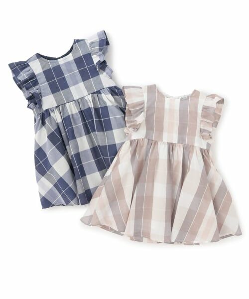 petit main / プティマイン ミニ丈・ひざ丈ワンピース | 【リンク】チェックフレアワンピース | 詳細9