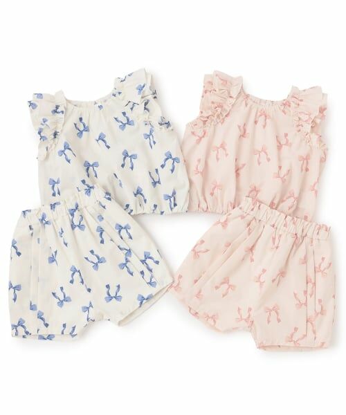 petit main / プティマイン その他トップス | 【リンク】リボン総柄セットアップ | 詳細14