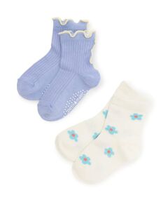 petit main / プティマイン ソックス | お花メロウショートソックス2P